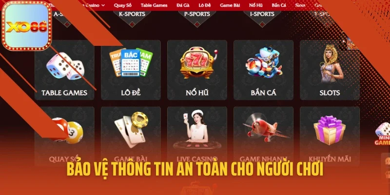 Bảo vệ thông tin an toàn cho người chơi
